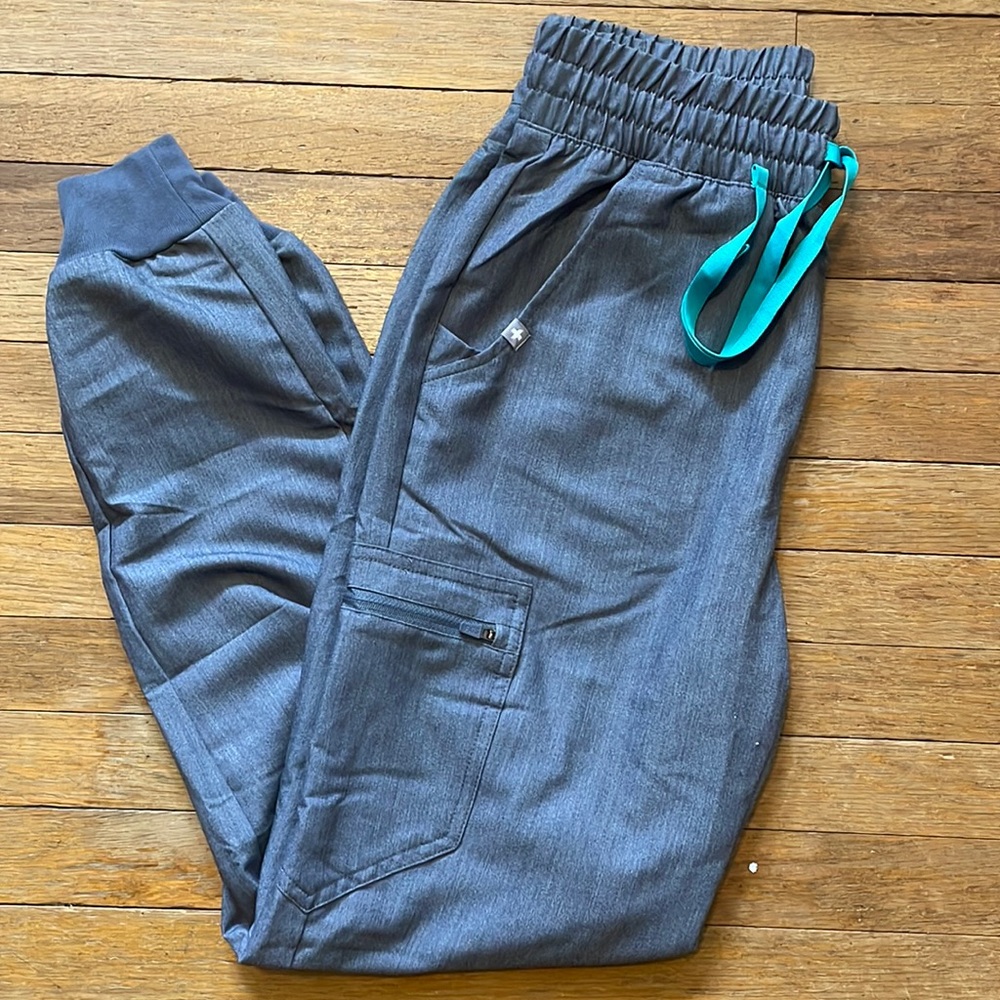 Womens Graphite Zamora high waisted scrub pants XS